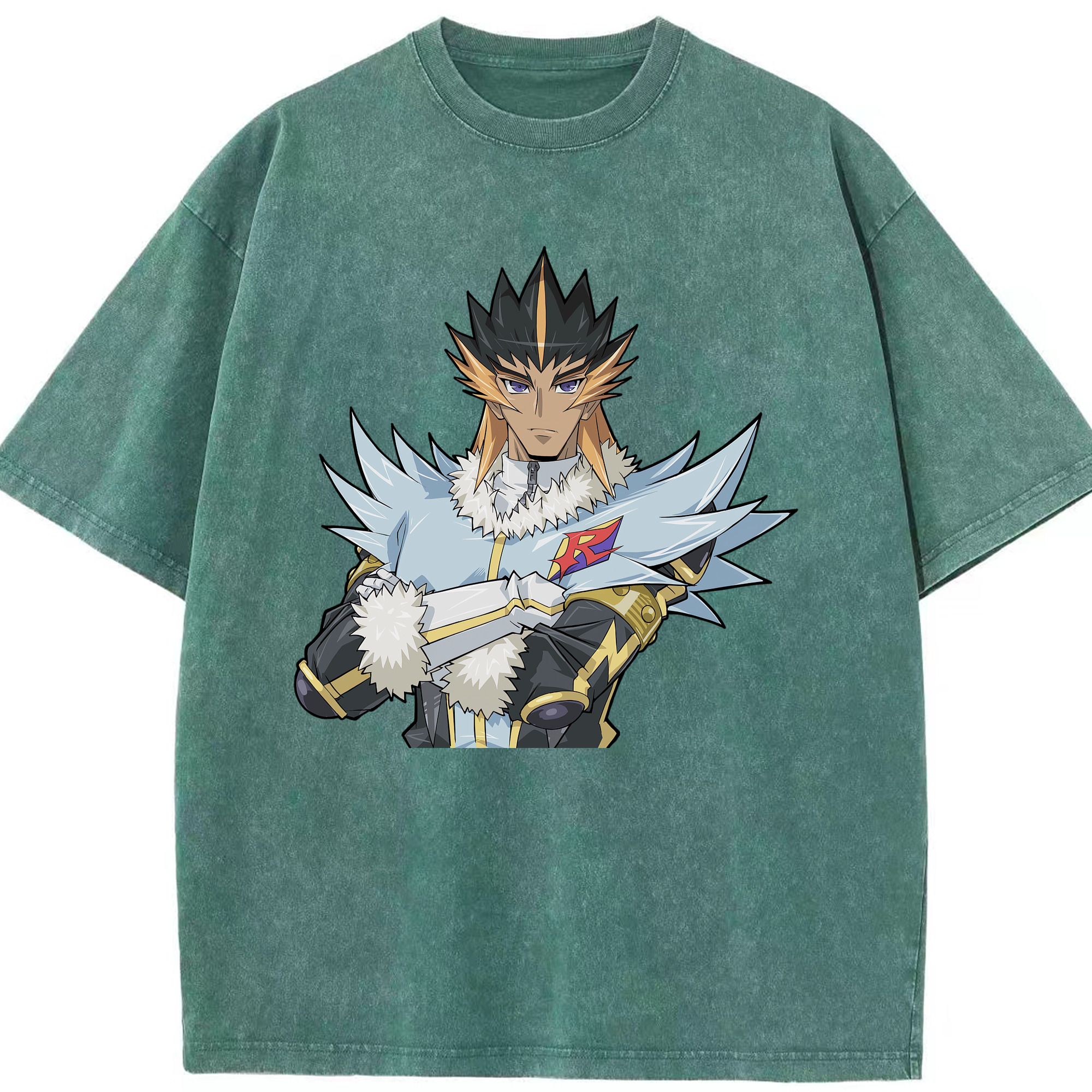 （画像用） 遊☆戯☆王 Yu-Gi-Oh! 綿100% ヴィンテージ風 半袖Tシャツ（フロントプリント）